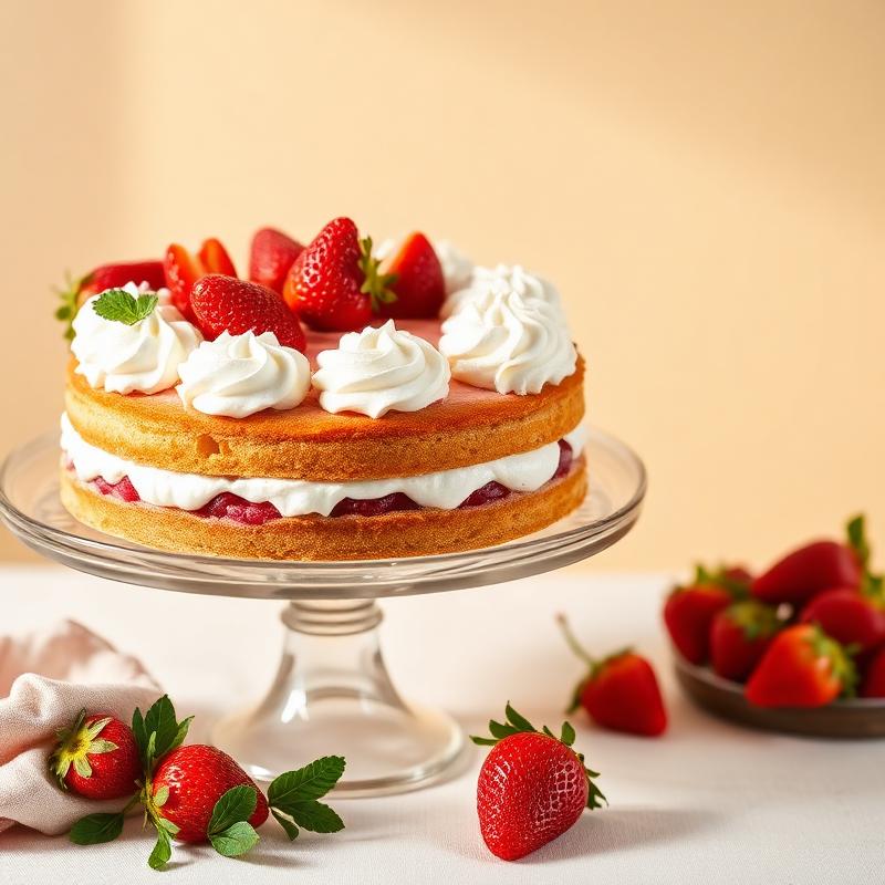 An Aniii Bakes cake in the Strawberry Vanilla style